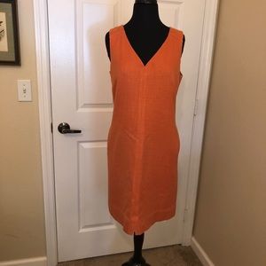 Talbots Coral Dress sz6 B14